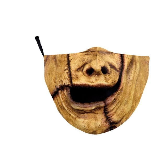 

halloween thriller pumpkin zombie horror adjustable filter mask