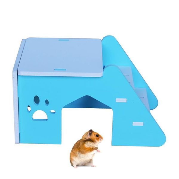 

small animal supplies wood hamster hideout cage for design pet house with ladder rat guinea pig