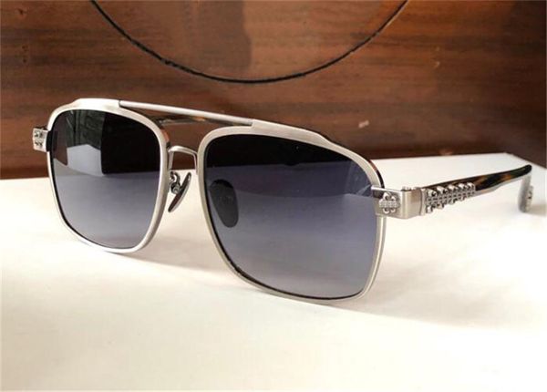 

vintage man design sunglasses do nad go retro square metal frame exquisite styling punk and popular style outdoor uv400 protective eyewear, White;black