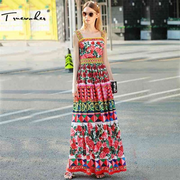 

truevoker designer dres's multicolor floral printed diamond beading maxi long holiday strap 210602, Black;gray
