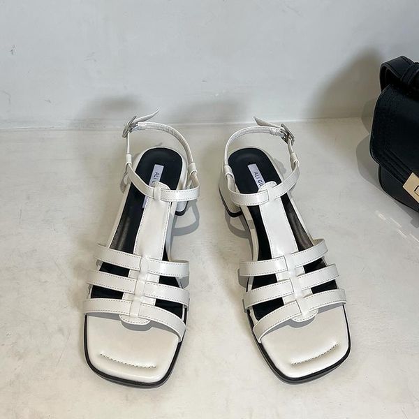 

sandals female 2021 gladiator shoes women square heel fashion ladies slippers outdoor slides woman flip flop, Black