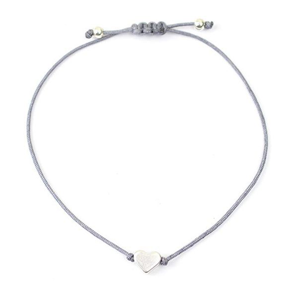 

hand catenary simple love bracelet, Black