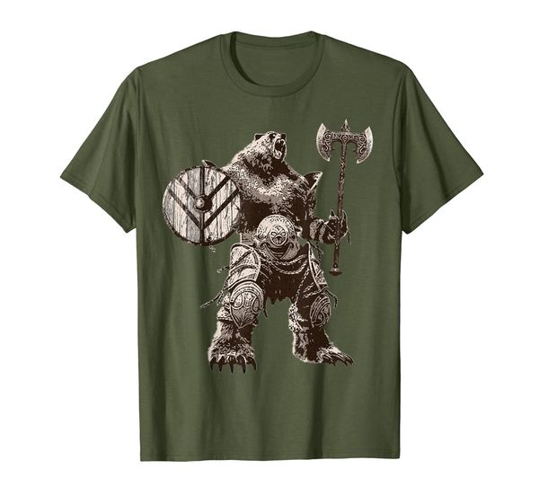 

viking bear warrior odin berserker tshirt vikings myths tee, White;black