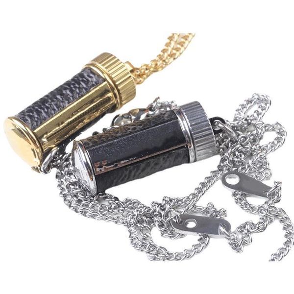

factory wholesale new l perfume bottle, titanium steel necklace, cortex, male and female english letters pendant, chao donkey house ornament