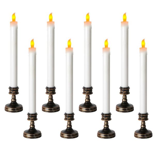 

candles 8pcs electric candle light led wedding party flameless ornament