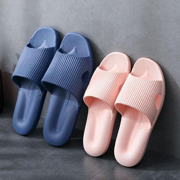 

slippers eva massage soft bottom indoor non-slip couple home sandals plastic household summer bathroom women, Black