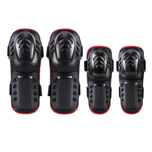 

elbow & knee pads 4pcs sports protective soccer cycling goalkeeper football skiing volleyball protector kneepads, Black;gray