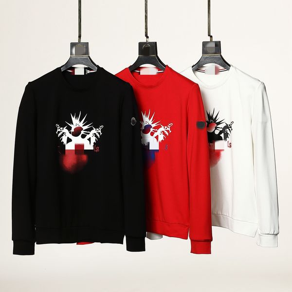 

luxury france men's hoodies designer brand couple sweatshirt base shirt pullover long sleeve round neck ladies top, Black