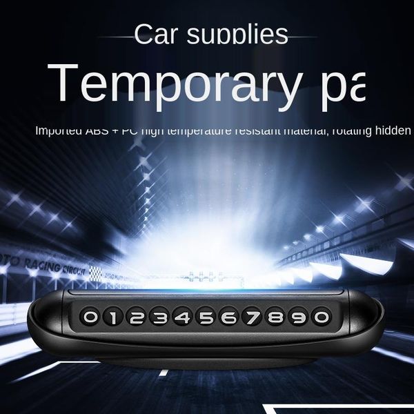 

interior decorations temporary parking sign moving car phone number plate luminous personality creative decoration suppl
