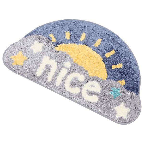 

carpets 1pc semicircle floor cushion bathroom shower mat anti-skid