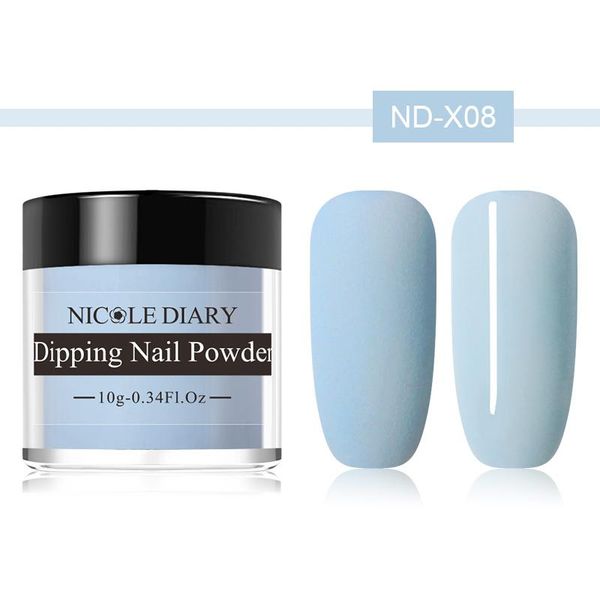 

nail glitter 10g matte color dipping powder natural dry art decoration without lamp cure dust decors, Silver;gold