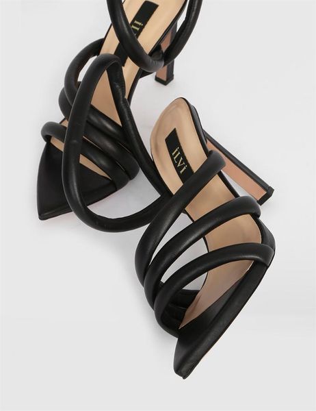 

sandals ilvi-genuine leather handmade zane's black women's sandal women shoes 2021 spring/summer