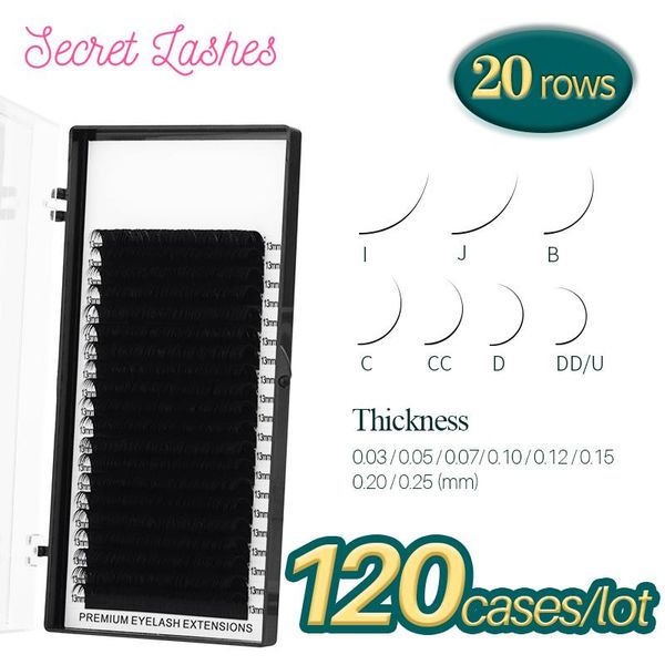 

false eyelashes secret lash 120pc/lot eyelash extension mink artificial fake