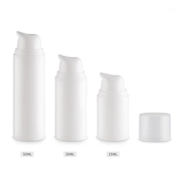 

storage bottles & jars 36 pcs/lot 15ml 30ml 50ml pp small sample airless bottle vacuum pump lotion used for cosmetic container