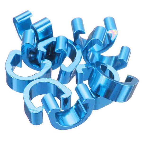 

bike brakes mountain road c-shape brake cable clip derailleur line light weight, reusable and durable. clamp