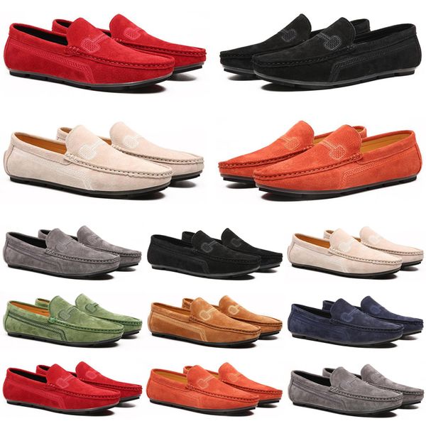 

2021 luxury men casual shoes black grey loafers outdoor flat slip on fashion mens trainers sneakers size 40-47 color11