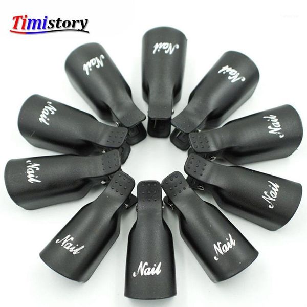 

nail gel polish remover soak off cap wipe lint-clip uv wrap remove manicure pedicure art tool set1