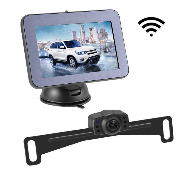 

car video 5 inch wireless monitor display vehicle auto screen rear view truck monitors reverse back up recorder wifi camera