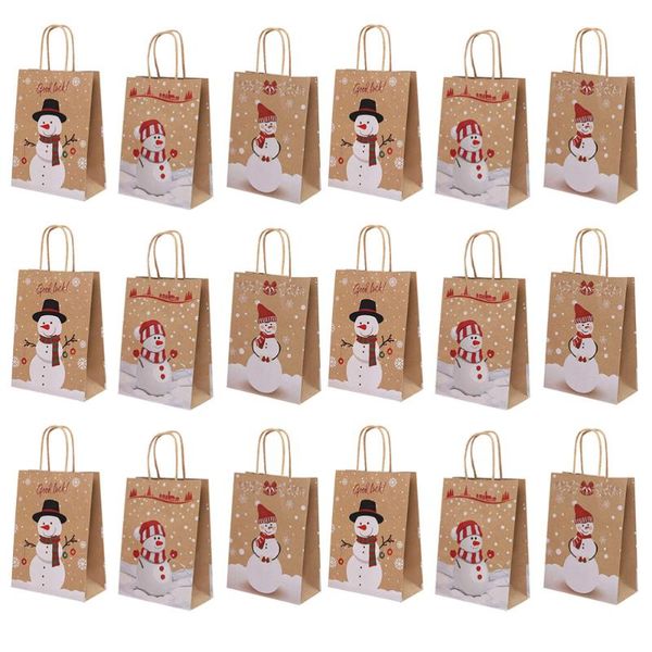 

gift wrap 18pcs bags christmas candy container paper festival packaging