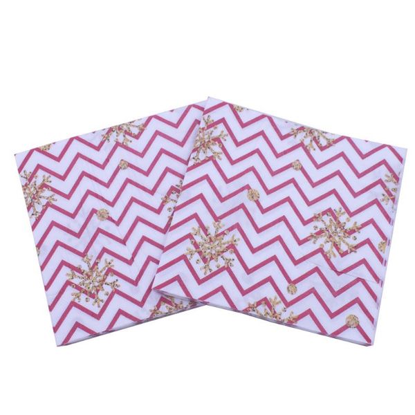

packaging dinner service 100pcs christmas golden snowflake red wavy stripes paper tissues napkins party year xmas decoration table supplies