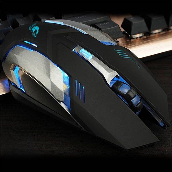

mice led wireless optical gaming mouse rechargeable x7 high resolution
