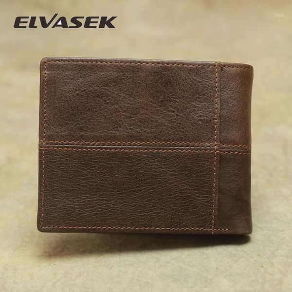

genuine leather wallet men luxury bags credit business card holders pu purses vintage brown men's wallets1, Red;black