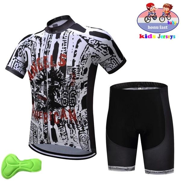 

children's bicycle cycling suit pro team boy mtb set triathlon racing sets, Black;blue