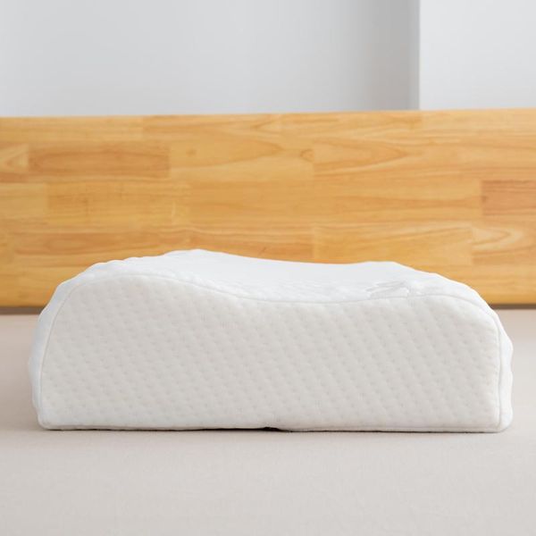 

pillow velvet cover thorny slow rebound latex orthopedic neck massage travel