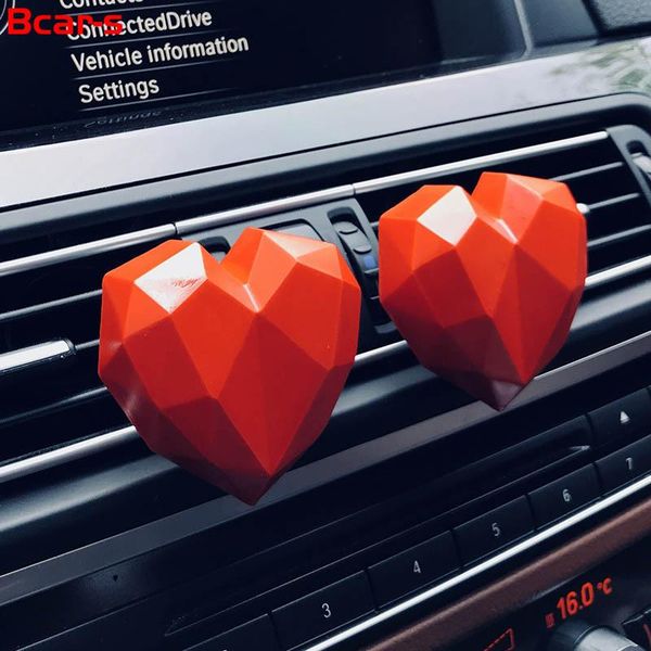 

heart-shaped car perfume air conditioning outlet fragrance geometry heart stying solid interior decoration freshener