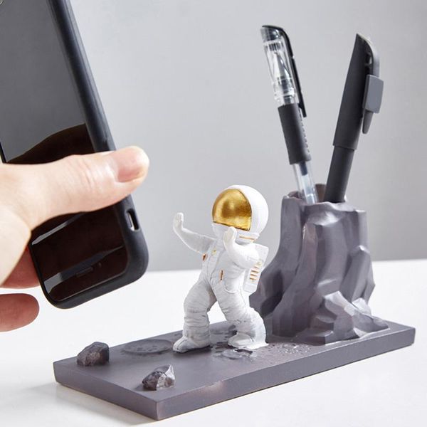 

decorative objects & figurines astronaut pen holder mobile phone stand practical deskdecoration nordic home personality