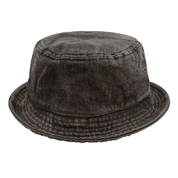 

cycling caps & masks fisherman hat denim cotton cowboy panama bucket outdoor spring and autumn all-match casual fashion, Black