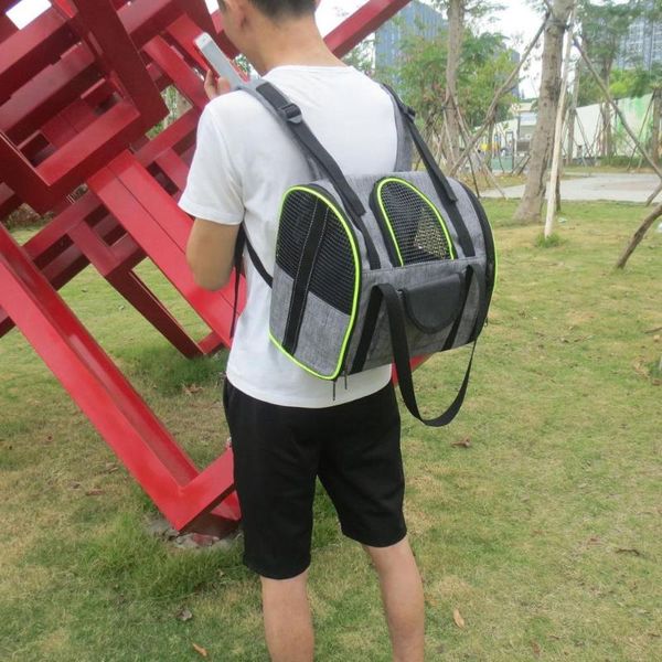 

cat carriers,crates & houses pet travel backpack outdoor blac faux leather dog breathable carrier supplies transport bag