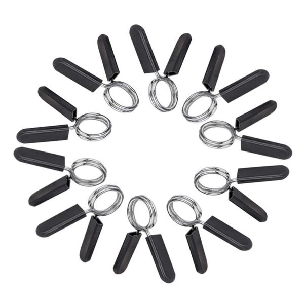 

sale 10 pack barbell clip clamps for standard weight bar, spring lock collars working out, strength training accessories