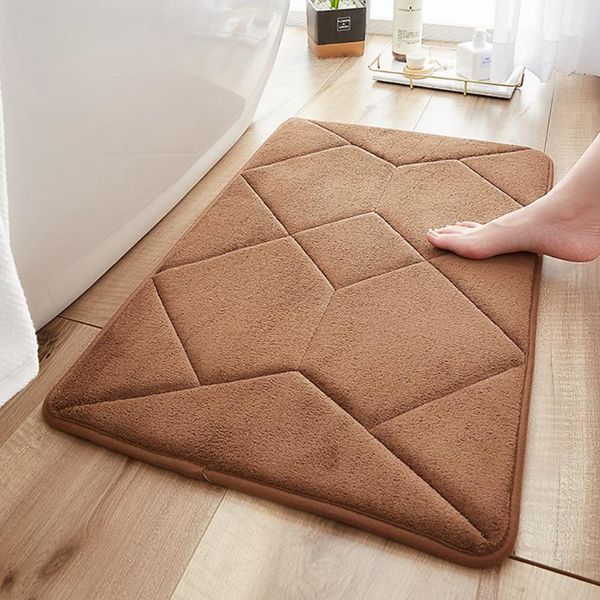 

bath mats bedroom memory foam area rug mat extra absorbent toilet modern shower home decor machine washable non slip kitchen floor