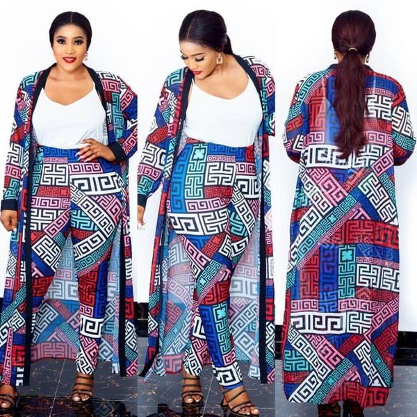 

ethnic clothing plus size for women dashiki african long sleeve two piece set print cardigan casual outfit africa clothes, Red