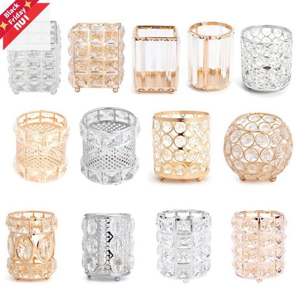 

crystal makeup organizer metal storage box european style eyebrow pencil lipstick holder brush cosmetic boxes & bins