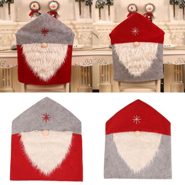

chair covers kitchen christmas removable dining xmas slipcovers backrest