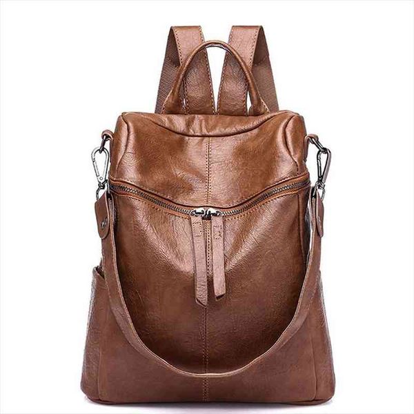 

female backpack korean version women the wild fashion travel backack woman bag leisure leather backpacks