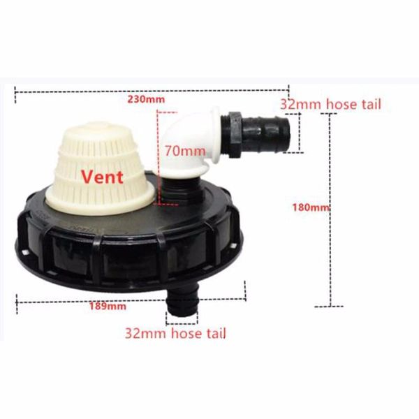 

replacement ibc tank adapter ventilation accessory cover diameter 150mm watering equipments