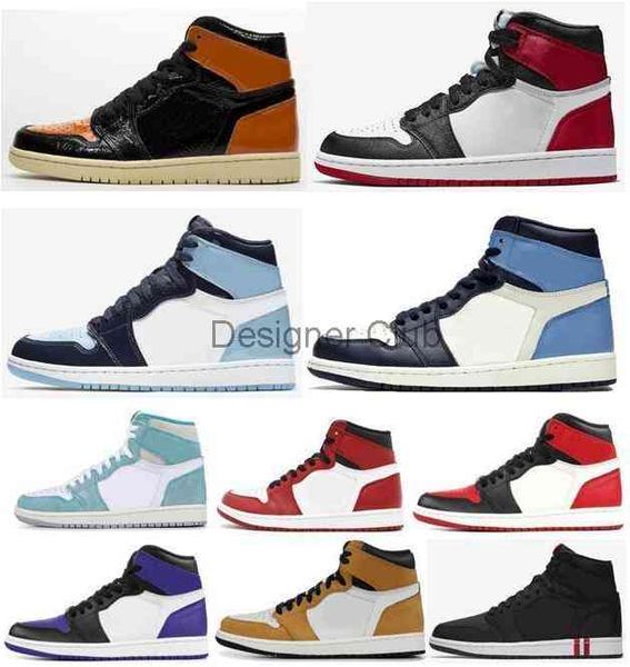 

shoes high og 1s satin black toe shattered backboard 3.0 obsidian men women 1 unc patent paris black sneakers