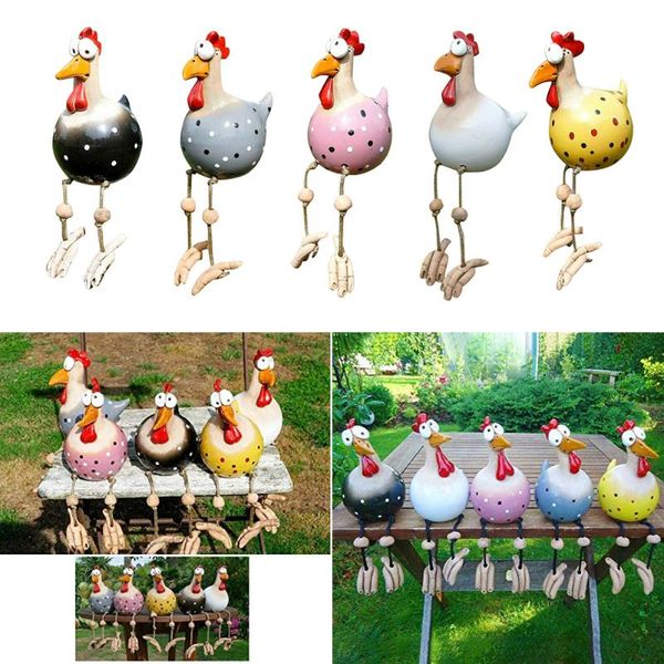 

resin plug chicken sculpture outdoor craft mothers day garden hen rooster figure ornament home animal statue miniature decor decorative obje
