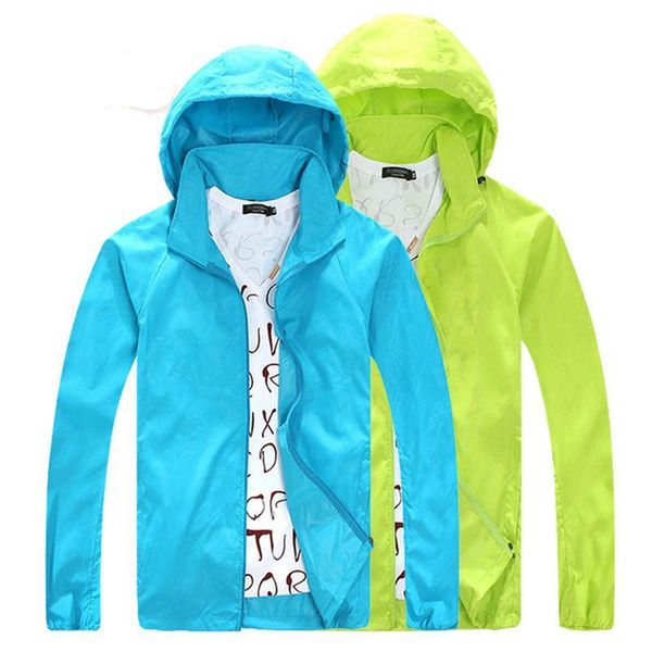 

women's men&women quick dry skin jackets waterproof coats outdoor sports brand clothing camping hiking male&female jacket, Black;brown