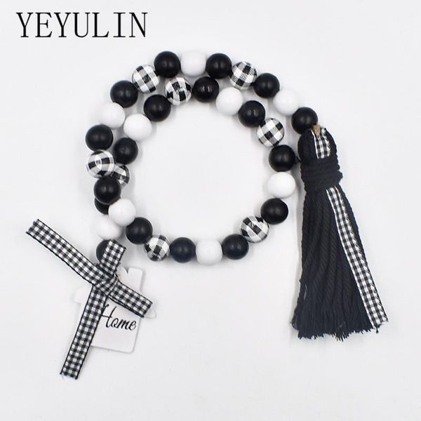 

charm bracelets diy wooden home decoration handmade with lattice tassel wood beaded bead garlands for macrame wall hanging jewelry accessori, Golden;silver