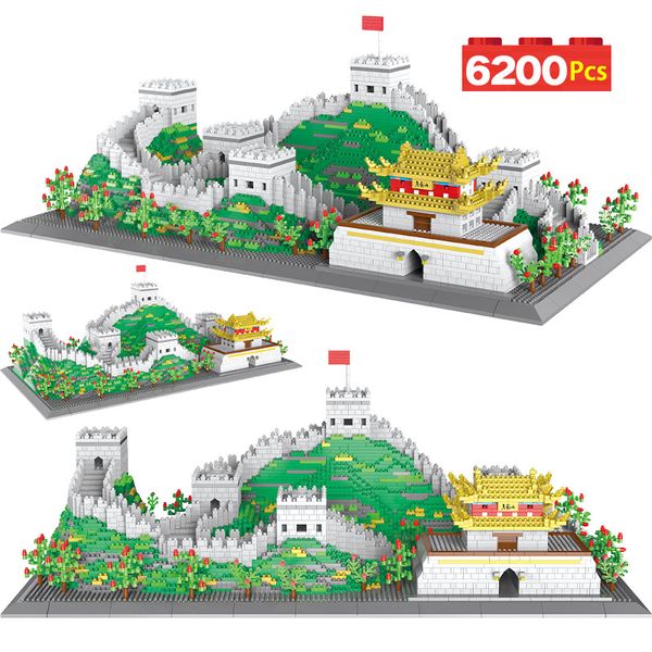 

Mini 3D City Street View Famous House Model Building Blocks Technical Great Wall Architecture Creator Bricks Toys for Children