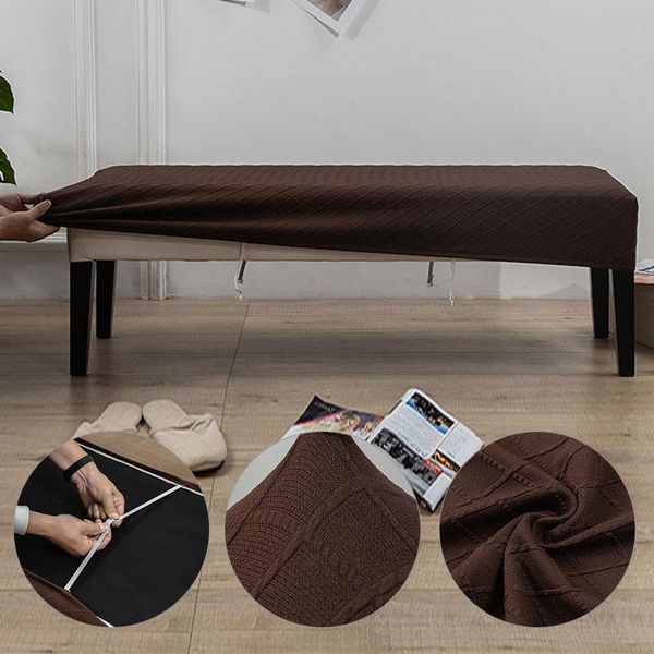 

chair covers tight wrap couch cover stretch flexible slipcover elastic long bench without armrest f/ home el banquet seat protector