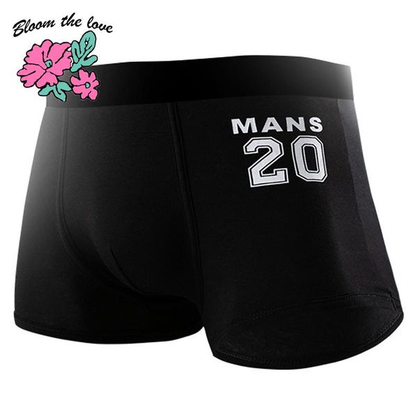 

underpants [bloom the love] brand cotton boxer men underwear mens boxers no.20 panties cuecas masculina man underpant boxershorts l-3xl, Black;white