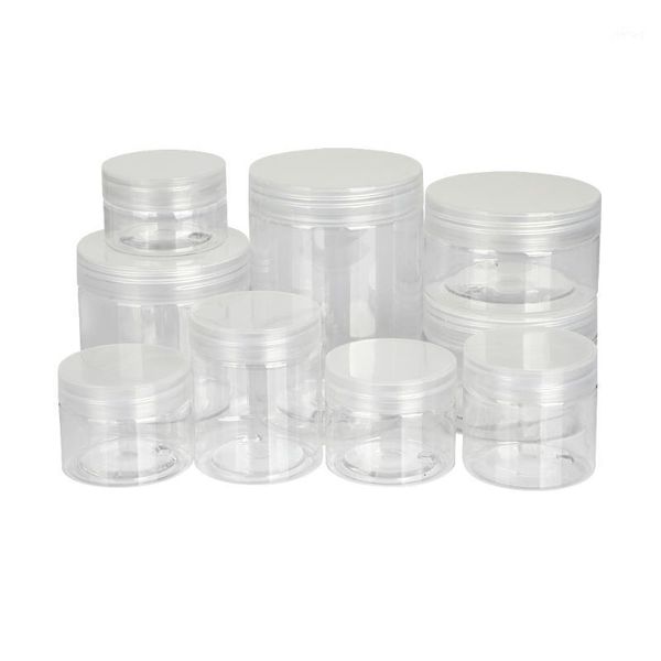 

storage bottles & jars 1pcs plastic empty jar clear travel cosmetic pot makeup container cream 30ml 40ml 50ml 60ml 80ml 100ml 120ml 150ml