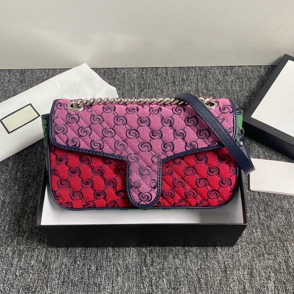 

fashion high-quality ladies evening bags designer hit color shoulder packbag classic flip crossboby bag 443497 wallet coin purse handbag