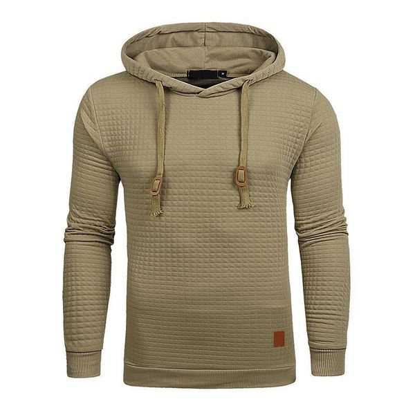 

men's hoodies & sweatshirts spring autumn men hip hop brand slim sweatshirt tracksuit sweat coat casual sportswear male plaid hooded si, Black