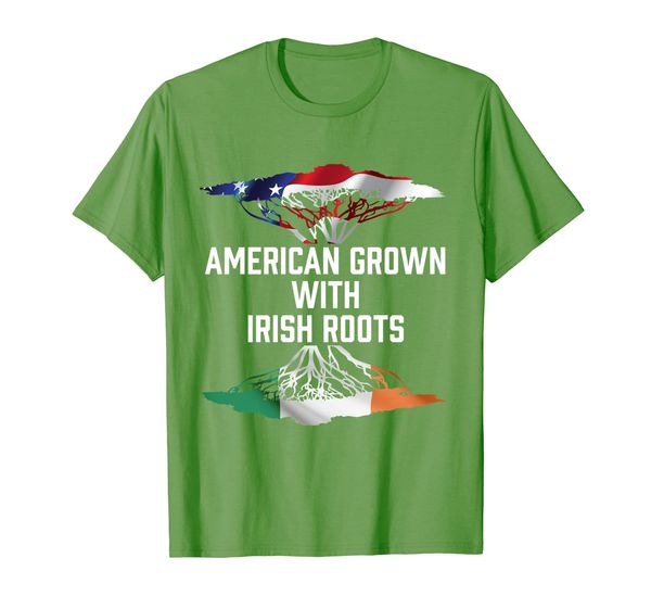 

American Grown With Irish Roots T Shirt Ireland Home Pride, Mainly pictures